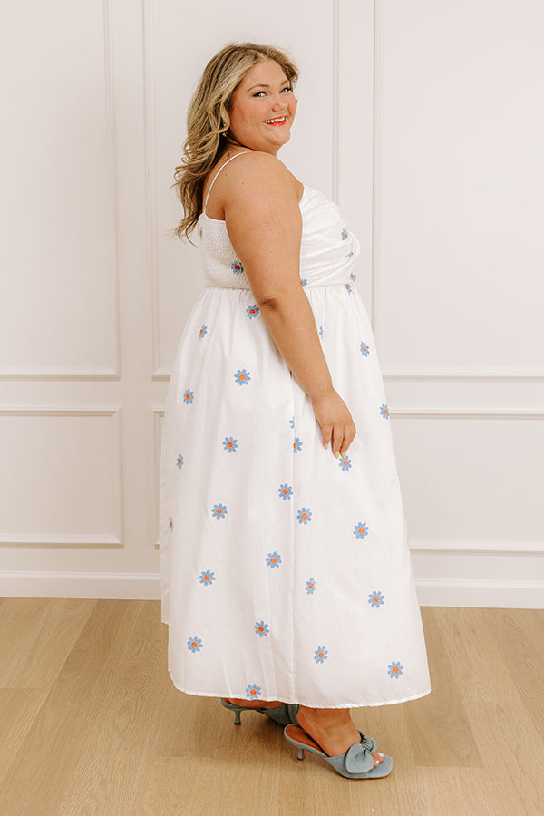Daisy Does It Embroidered Maxi Dress Curves Image - 3