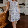 Whimsical Daydream Floral Smocked Mini Dress Curves Image - 1