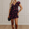 Romance In The Air Floral Romper in Black Image - 1