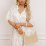Oceanfront Villa Sequin Embroidered Mini Dress Image - 1