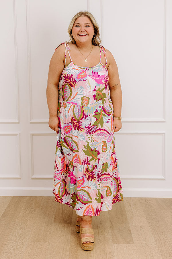 Tropical Dreams Midi Dress Curves Image - 2