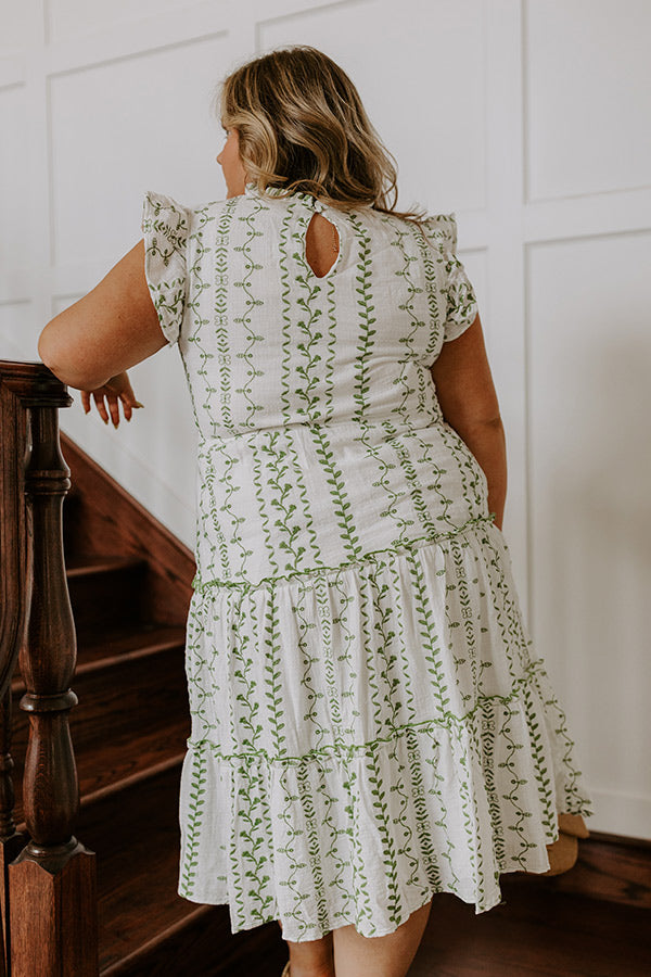 Ivy Lane Embroidered Midi Dress Curves Image - 4