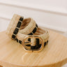 Coastal Cutie Raffia Woven Belt in Black Image - 1