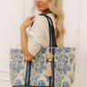 Tropical Escape Floral Jute Tote Image - 1