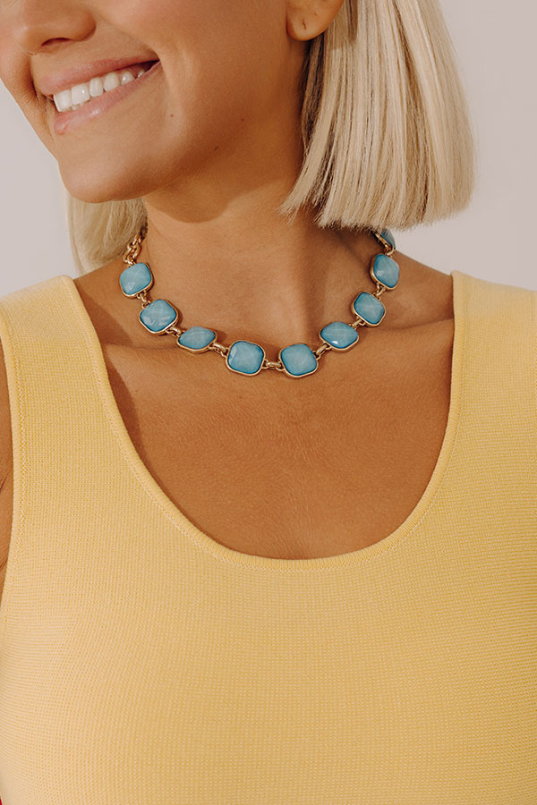 Feeling Dreamy Necklace in Ocean Blue