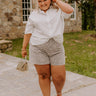 The Libby High Waist Leopard Shorts Curves Image - 1