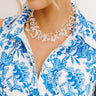 Simply Sweet Layered Necklace in White Image - 1