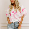 Palms Away Embroidered Top Image - 1