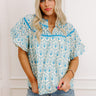 Brunching With Besties Eyelet Top Image - 1