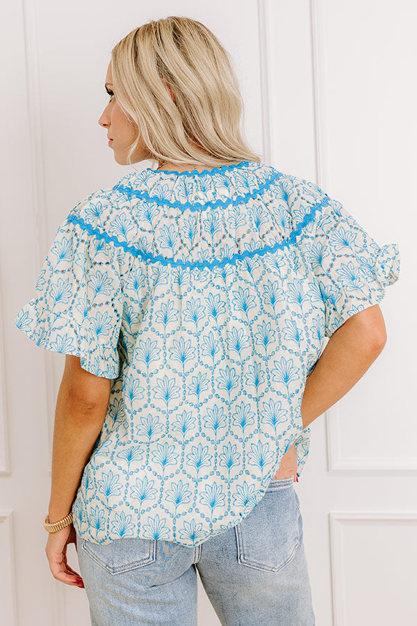 Brunching With Besties Eyelet Top Image - 4