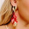 Pretty Petals Drop Earrings in Pink Image - 1