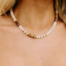 Calm Energy Semi Precious Necklace in Brown Image - 1