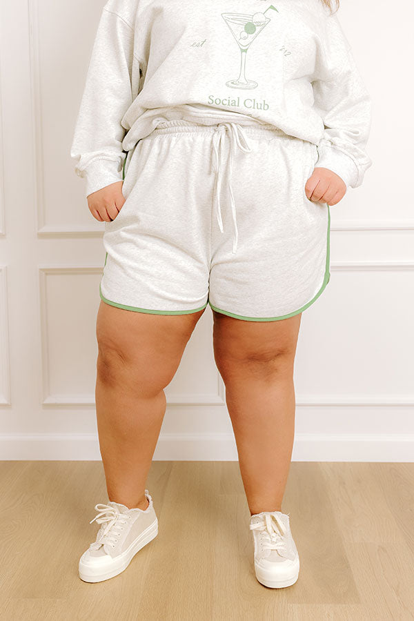 Apres Golf Cocktails High Waist Shorts Curves Image - 1