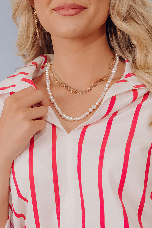 Chic A La Mode Layered Necklace Image - 1