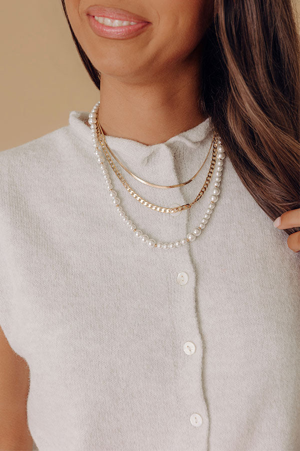 Chic A La Mode Layered Necklace Image - 1