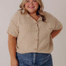 Latte Sippin Knit Button Up Curves Image - 1