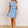 Patio Party Mini Dress in Sky Blue Image - 1