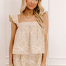 Tropical Escape Floral Embroidered Top Image - 1