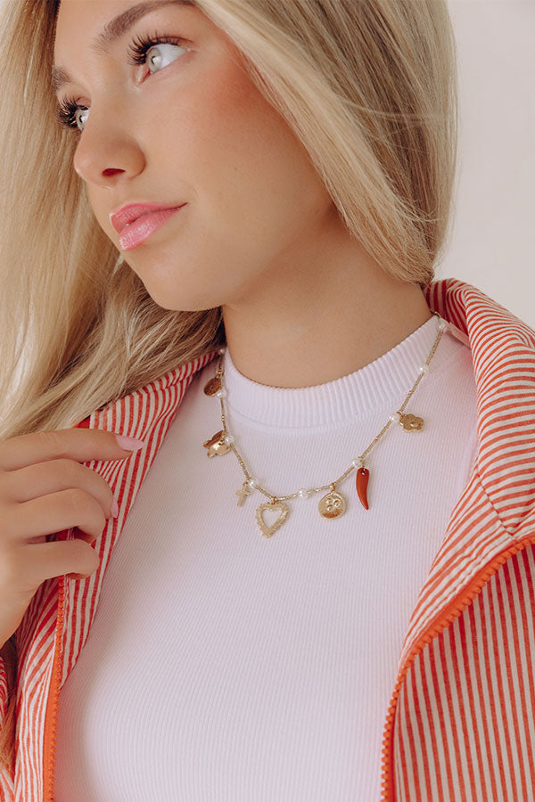 Feeling Social Charm Necklace Image - 1