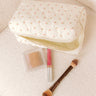 Quilted Keeper Cosmetic Bag in Cherry Print Image - 1