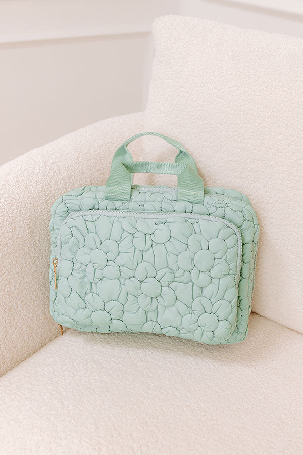 Petal Plush Essentials Travel Case in Pear Image - 1
