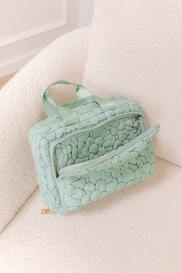 Petal Plush Essentials Travel Case in Pear Image - 2