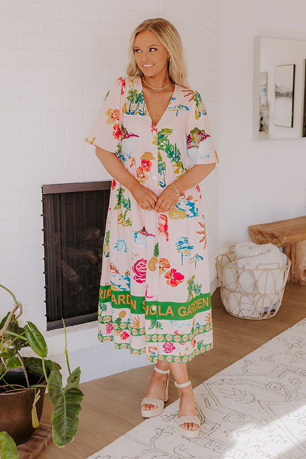 Shangri La Gardens Midi Dress Image - 3