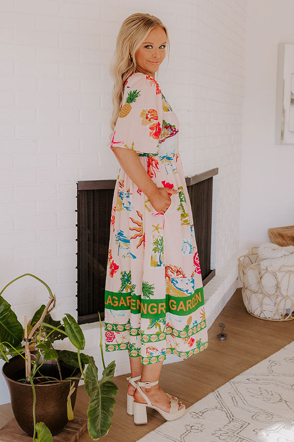 Shangri La Gardens Midi Dress Image - 4
