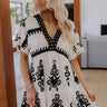 Resort Chic Mini Dress in Cream Image - 1