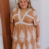 Resort Chic Mini Dress in Camel Curves Image - 1