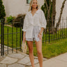 Seaside Breeze Linen-Blend Button Up Image - 1