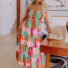 Frozen Margaritas Color Block Midi Dress Image - 1