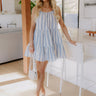 Ocean Breeze Stripe Mini Dress Image - 1