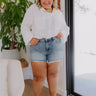 JUDY BLUE Maeve High Waist Distressed Shorts Curves Image - 1