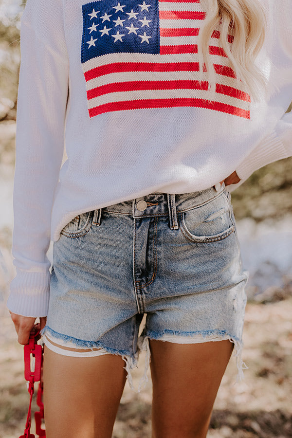 JUDY BLUE Maeve High Waist Distressed Shorts 1