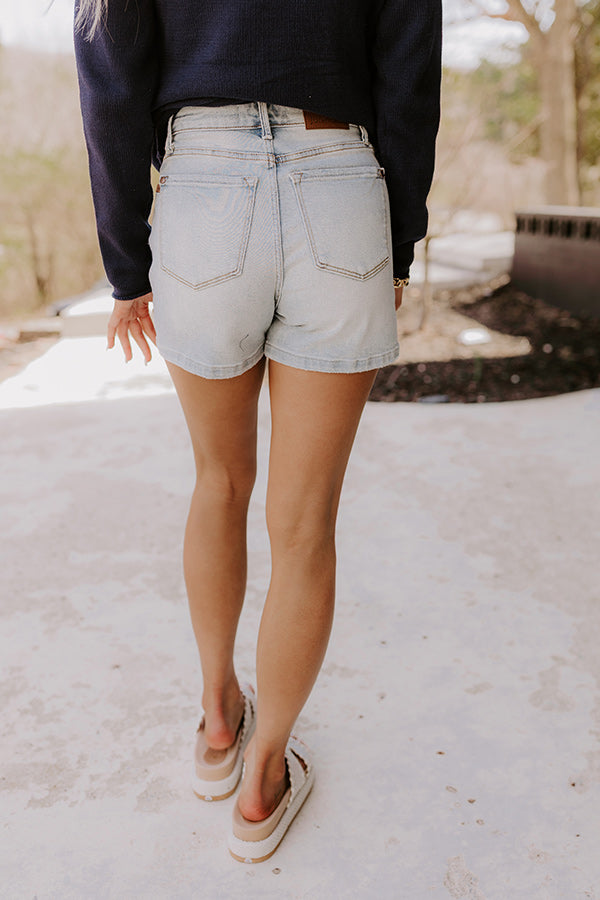JUDY BLUE Zoey High Waist Shorts Image - 5
