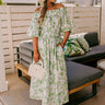 Honeysuckle Fields Floral Midi Dress Image - 1