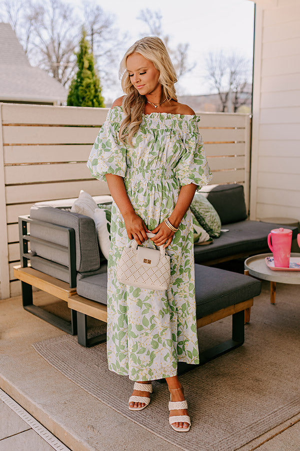 Honeysuckle Fields Floral Midi Dress Image - 3