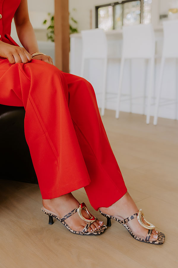 The Stella Faux Leather Heel in Leopard Image - 3