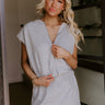Social Club Meetup Zip Up Sweater Top in Grey Image - 1