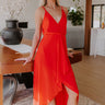 Cocktails First Midi Dress in Red Image - 1