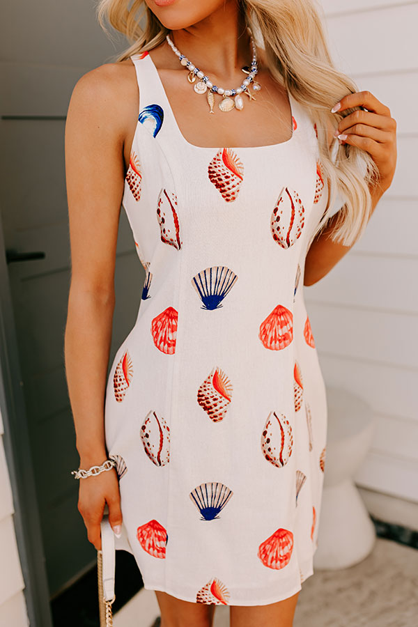 Beach Retreat Linen-Blend Mini Dress Image - 3