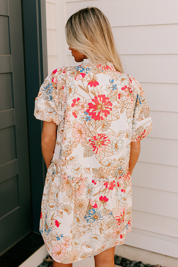 Countryside Bliss Floral Mini Dress Image - 4