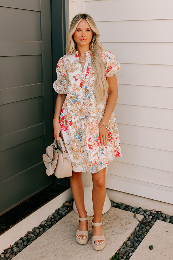 Countryside Bliss Floral Mini Dress
