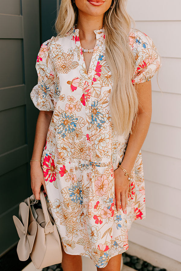 Countryside Bliss Floral Mini Dress Image - 5