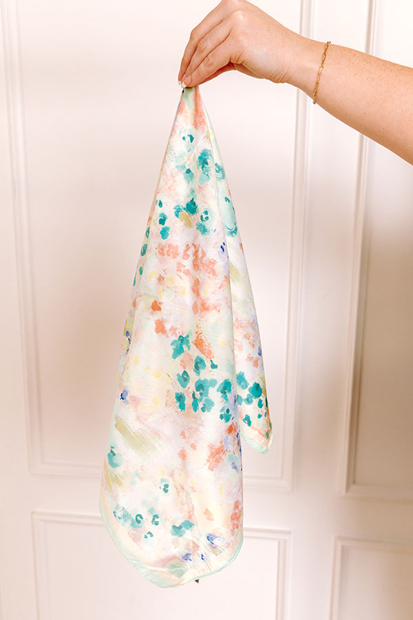 Dreamy Haze Satin Hair Scarf Image 1