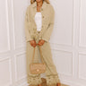 The Clara Eyelet Denim Jacket in Light Martini Olive Image - 1