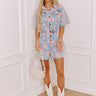 Garden Picnic Chambray Floral Romper Image - 1