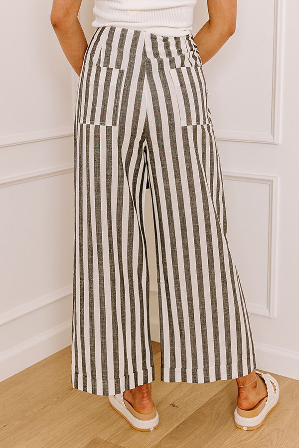The Taylor High Waist Linen-Blend Pants Image 3