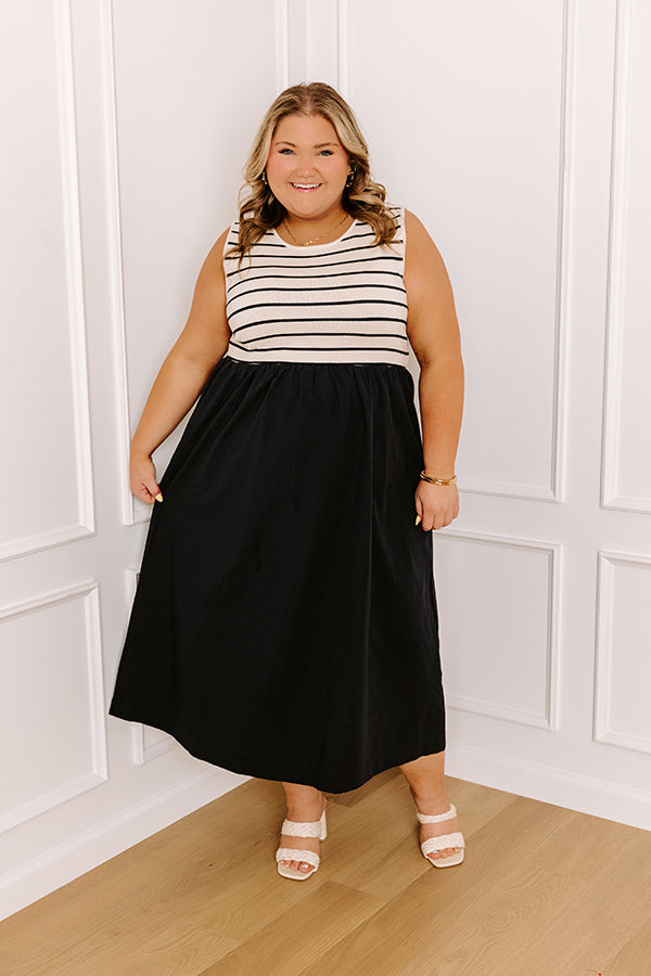 Santa Monica Pier Stripe Midi Curves Image 1